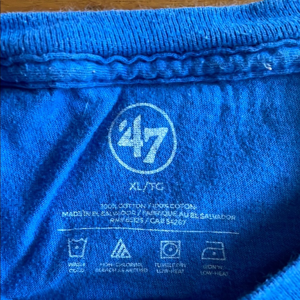 Graphic T-Shirt Bundle in Blue, Navy, and Cream - Picture 7 of 9